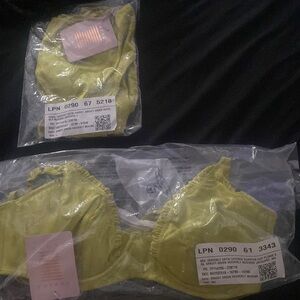 Savage Fenty Grassy Green Heavenly Bra set